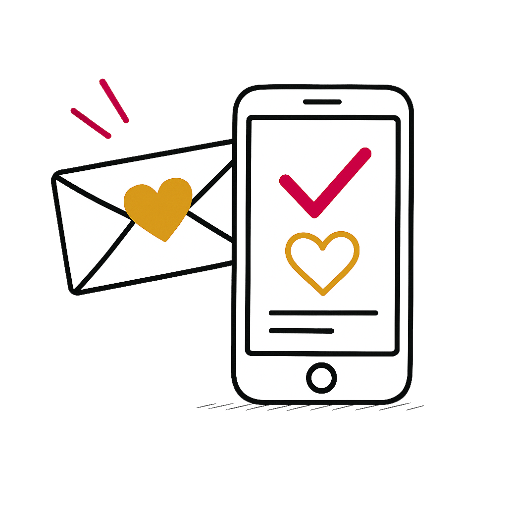 Illustration de la prise de contact facilitée sur un site vitrine